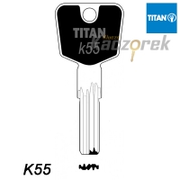 Mieszkaniowy 166 - klucz surowy mosiężny - Titan K55